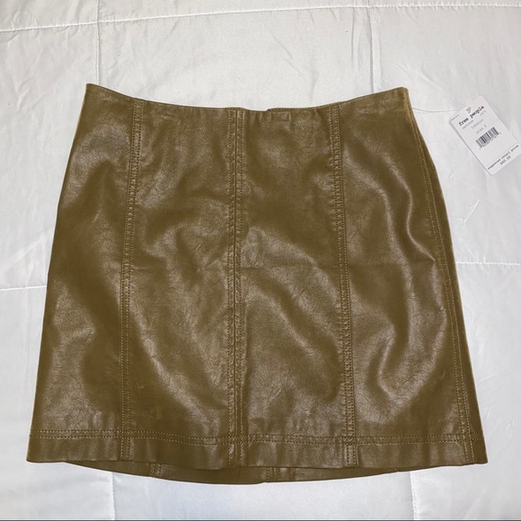NWT Free People Modern Femme Vegan Leather Mini - Picture 4 of 7